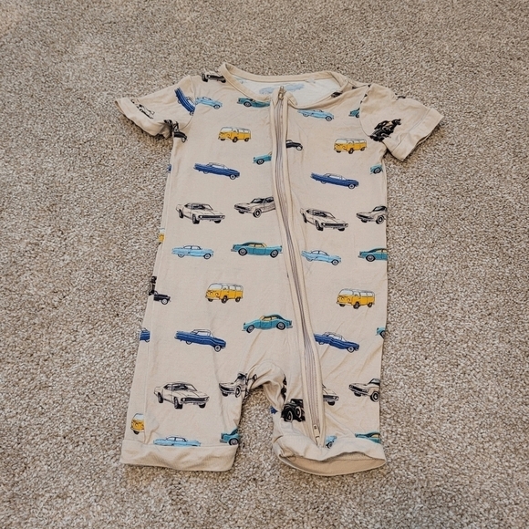 Miozing Bamboo Baby Vintage Car Pajamas Size 18-24 Months - Picture 4 of 6